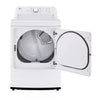 LG 4.3 cu. ft. Capacity Top Load Washer with TurboDrum™ Technology and Impeller WT6100CW - Open Box and 7.3 cu. ft. Rear Control Vented Electric Energy Star Dryer with Sensor Dry DLE6100W - Open Box