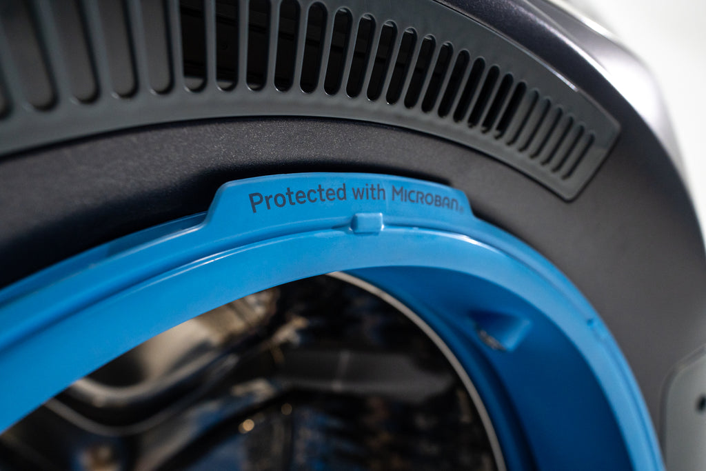 Pictures of GE Profile 5.3 cu. ft. Smart Front Load ENERGY STAR Washer with OdorBlock UltraFresh Vent System and Microban Technology in Sapphire Blue PFW870SPVRS - New in Box - Neu Appliance Outlet - Discount Appliance Outlet in Austin, Tx