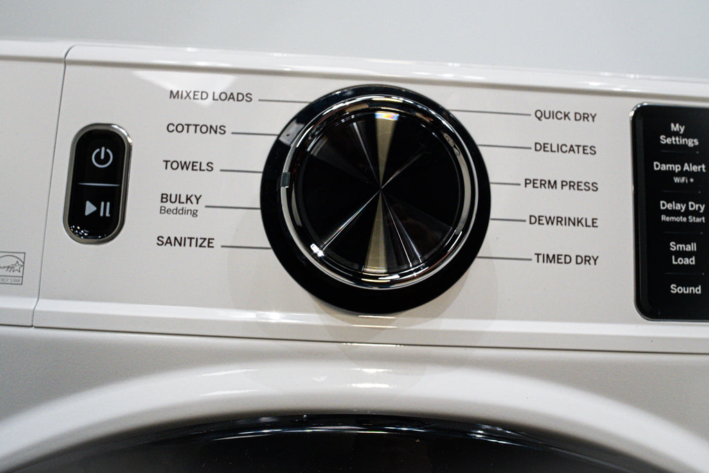 Pictures of GE ENERGY STAR 7.8 cu. ft. Smart Frontload Electric Dryer with Sensor Dry GFD55ESSNWW - New in Box - Neu Appliance Outlet - Discount Appliance Outlet in Austin, Tx