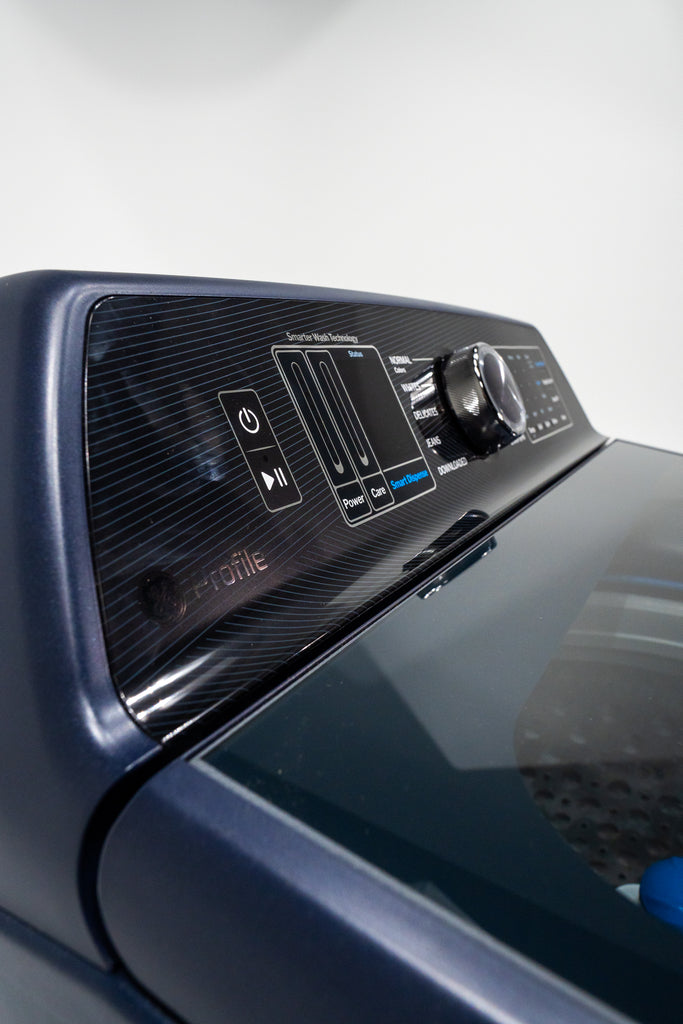 Pictures of GE Profile™ ENERGY STAR® 5.3 cu. ft. Capacity Washer with Smarter Wash Technology and Adaptive SmartDispense PTW805BPWRS - New in Box - Neu Appliance Outlet - Discount Appliance Outlet in Austin, Tx