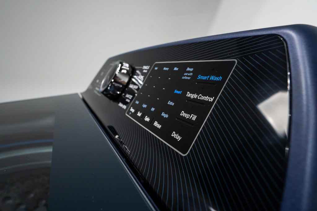 Pictures of GE Profile™ ENERGY STAR® 5.4 cu. ft. Capacity Washer with Smarter Wash Technology and Adaptive SmartDispense GE9871 - PTW800BPWRS - New in Box - Neu Appliance Outlet - Discount Appliance Outlet in Austin, Tx