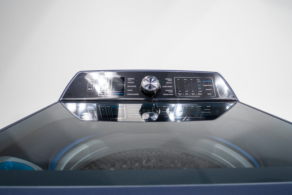 Pictures of GE Profile™ ENERGY STAR® 5.4 cu. ft. Capacity Washer with Smarter Wash Technology and Adaptive SmartDispense PTW800BPWRS - New in Box - Neu Appliance Outlet - Discount Appliance Outlet in Austin, Tx