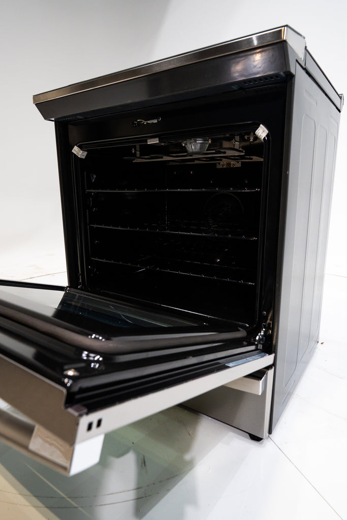 Pictures of GE Profile™ Fingerprint Resistant Stainless 30" Smart Slide-In Front-Control Induction and Convection Range with No Preheat Air Fry PHS930YPFS - New in Box - Neu Appliance Outlet - Discount Appliance Outlet in Austin, Tx
