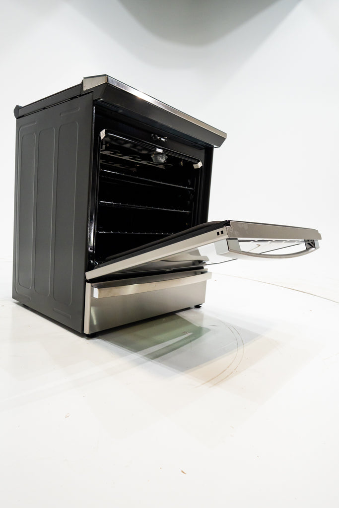 Pictures of GE Profile™ Fingerprint Resistant Stainless 30" Smart Slide-In Front-Control Induction and Convection Range with No Preheat Air Fry PHS930YPFS - New in Box - Neu Appliance Outlet - Discount Appliance Outlet in Austin, Tx