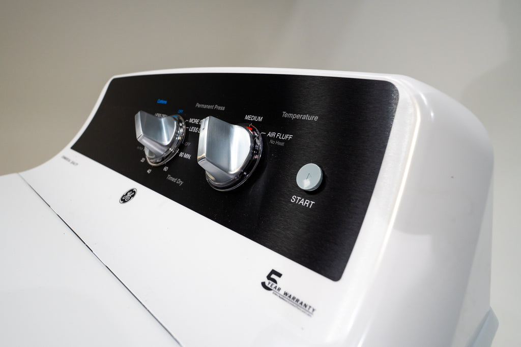 Pictures of GE® Commercial Quality 6.2 cu. ft. Capacity Electric Dryer with Up To 120 ft. Venting GTX52EASPWB - New in Box - Neu Appliance Outlet - Discount Appliance Outlet in Austin, Tx