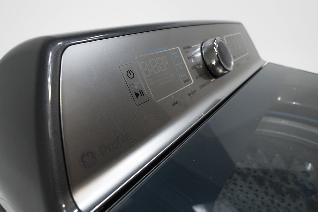 Pictures of GE Profile™ ENERGY STAR® 5.0 cu. ft. Capacity Washer with Smarter Wash Technology and FlexDispense™ PTW600BPRDG - New in Box - Neu Appliance Outlet - Discount Appliance Outlet in Austin, Tx