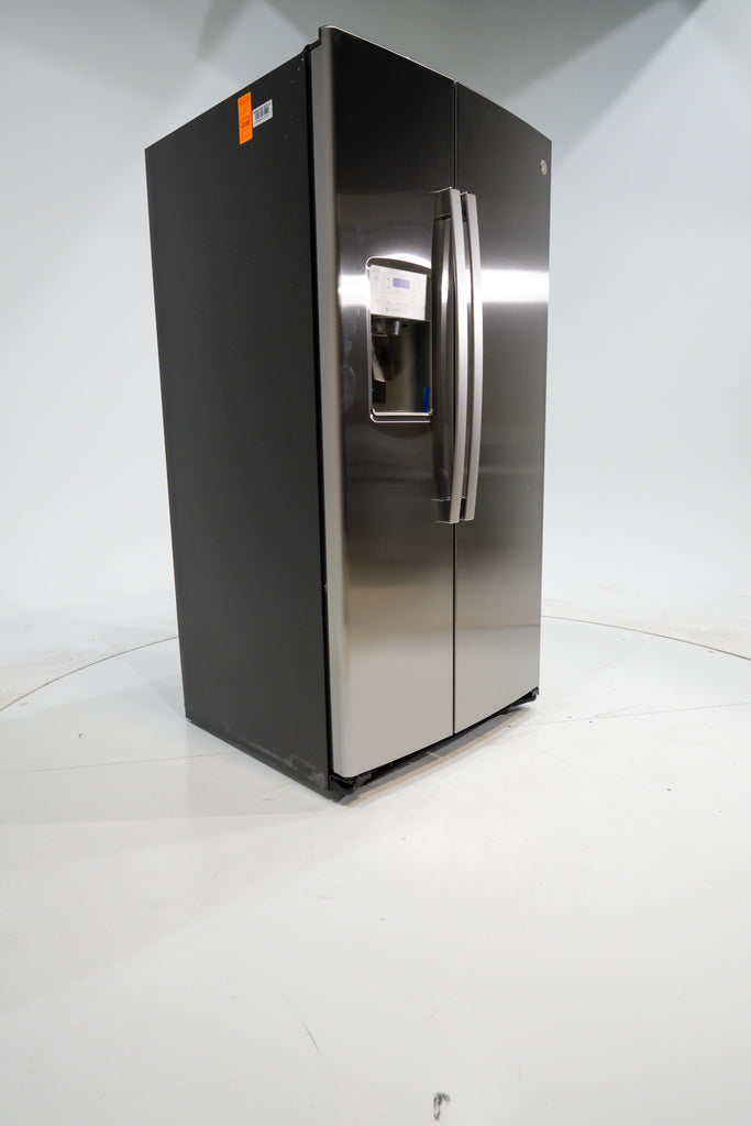 Pictures of GE 25.1 Cu. Ft. Fingerprint Resistant Side-By-Side Refrigerator GSS25IYN - New in Box - Neu Appliance Outlet - Discount Appliance Outlet in Austin, Tx
