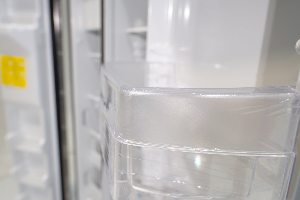 Pictures of GE 25.1 Cu. Ft. Fingerprint Resistant Side-By-Side Refrigerator GSS25IYN - New in Box - Neu Appliance Outlet - Discount Appliance Outlet in Austin, Tx