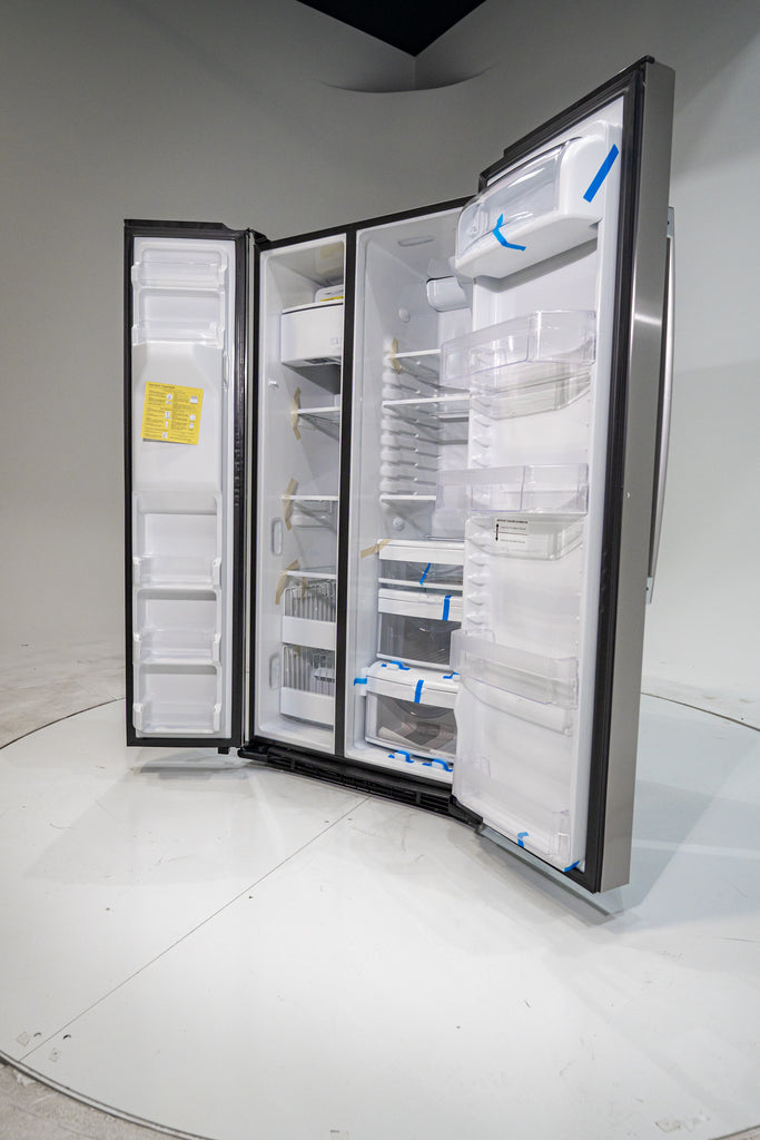 Pictures of GE 21.8 Cu. Ft. Counter-Depth Fingerprint Resistant Side-By-Side Refrigerator GZS221YN - New in Box - Neu Appliance Outlet - Discount Appliance Outlet in Austin, Tx