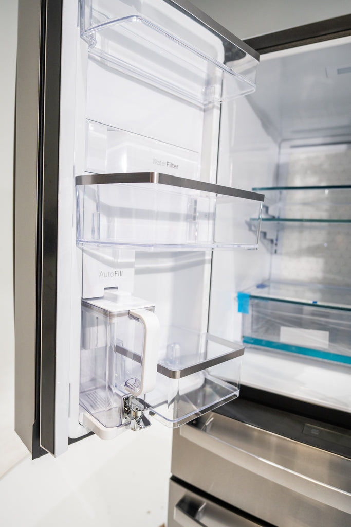 Pictures of GE Profile™ ENERGY STAR® 29 Cu. Ft. Smart Fingerprint Resistant 4-Door French-Door Refrigerator with Door In Door PGD29BYTFS - New in Box - Neu Appliance Outlet - Discount Appliance Outlet in Austin, Tx