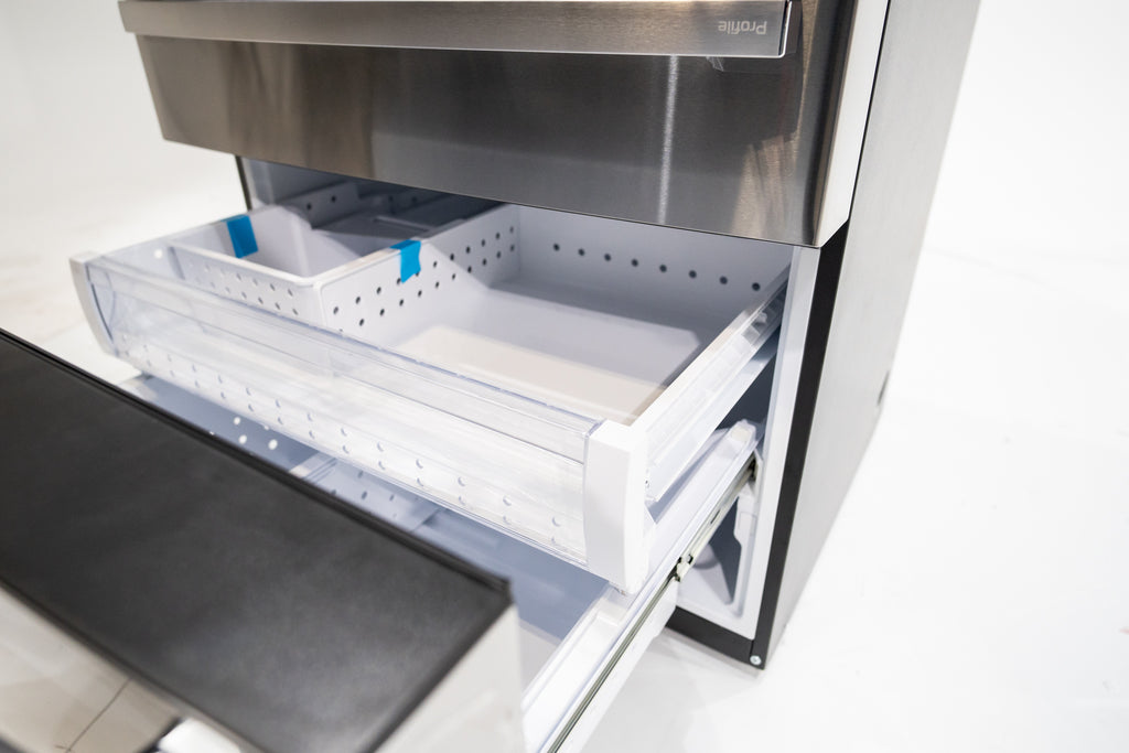 Pictures of GE Profile™ ENERGY STAR® 29 Cu. Ft. Smart Fingerprint Resistant 4-Door French-Door Refrigerator with Door In Door PGD29BYTFS - New in Box - Neu Appliance Outlet - Discount Appliance Outlet in Austin, Tx