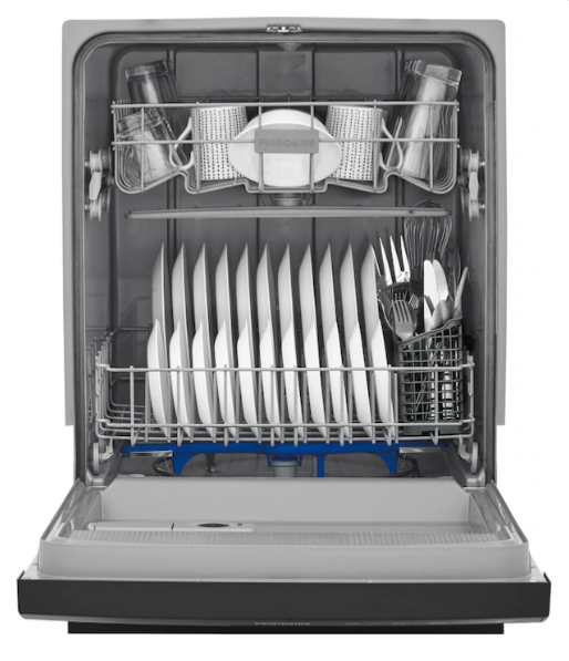 Frigidaire 24 in. 55 dBA Front Control Built-In Tall Tub Dishwasher in Stainless Steel with 3-Cycle FFCD2413US - Scratch & Dent (Minor)