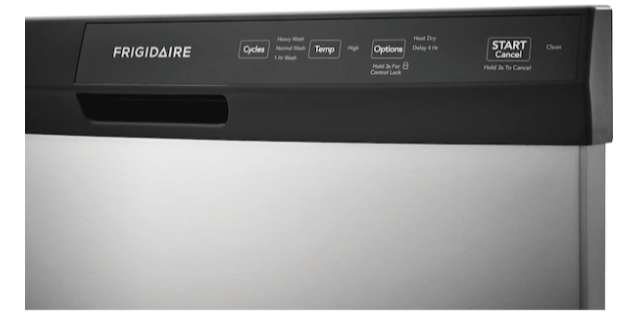 Pictures of Frigidaire 24 in. 55 dBA Front Control Built-In Tall Tub Dishwasher in Stainless Steel with 3-Cycle FFCD2413US - Scratch & Dent (Moderate) - Neu Appliance Outlet - Discount Appliance Outlet in Austin, Tx