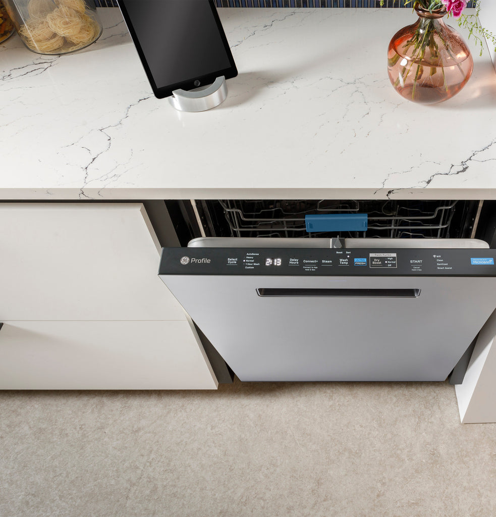 Pictures of GE Profile™ ENERGY STAR Smart UltraFresh System Dishwasher with Microban™ Antimicrobial Technology with Deep Clean Washing 3rd Rack, 39 dBA PDP795SYVFS - New in Box - Neu Appliance Outlet - Discount Appliance Outlet in Austin, Tx