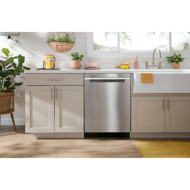 Whirlpool Dishwasher with Ai Intelligent Wash and Sensor Cycle in Fingerprint Stainless Steel 251318SD1318 - WDTA50SAKZ - OPen Box