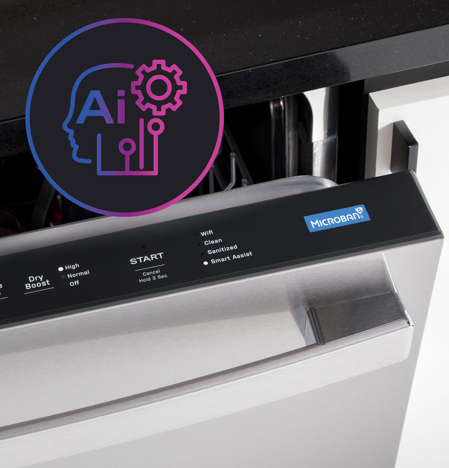 GE Profile™ ENERGY STAR Smart UltraFresh System Dishwasher with Microban™ Antimicrobial Technology with Deep Clean Washing 3rd Rack, 39 dBA GE9856 - PDP795SYVFS - New in Box