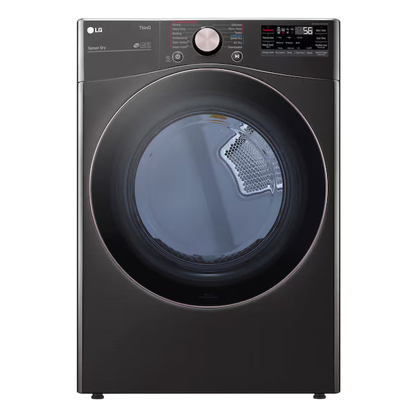 LG Black Steel Smart Wi-Fi Enabled Front Load Electric 7.4 Cu. Ft. Dryer with TurboSteam and Built-In Intelligence DLEX4000B - New in Box