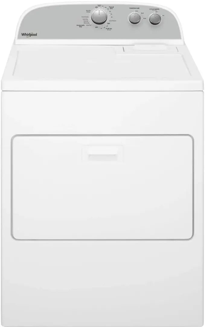 Whirlpool 3.5 cu. ft. High Efficiency Top Load Washing Machine with Deep Water Wash WTW4816FW - Scratch & Dent (Minor) and Whirlpool White Electric 7.0 Cu. Ft. Dryer with Auto Dry 16217 - WED4950HW - Scratch & Dent (Moderate)