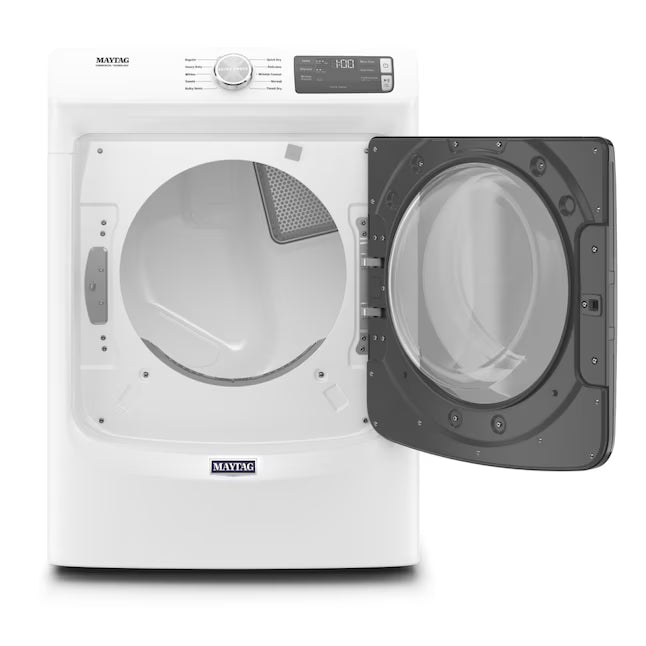 Maytag Front Load 7.3 Cu. Ft. Electric Dryer with Extra Power and Quick Dry Cycle 22133SD195 - MED5630HW - Scratch & Dent (Minor)