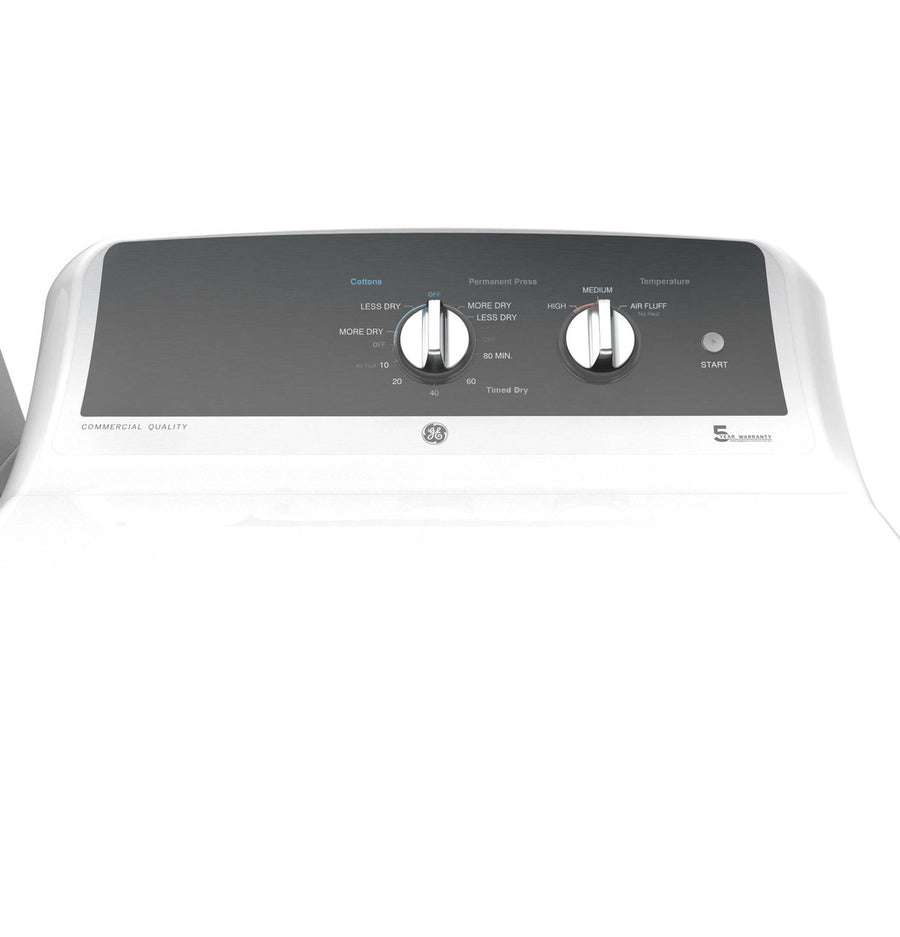 GE® Commercial Quality 6.2 cu. ft. Capacity Electric Dryer with Up To 120 ft. Venting GE9870 - GTX52EASPWB - New in Box
