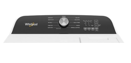 Whirlpool Top Load 4.7 Cu. Ft. Washer in White with 2-in-1 Removable Agitator WTW5057LW - Scratch & Dent - Minor and Whirlpool 7.0 cu. ft. Electric Dryer with Hamper Door 16247 - WED5010LW - Open Box