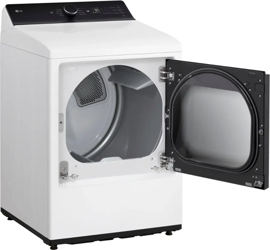 Pictures of LG 5.5 cu. ft. Mega Capacity Top Load Washer with Impeller in Alpine White WT8400CW - New in Box and LG Energy Star Certified 7.3 cu. ft. Ultra Large Capacity Rear Control Electric Dryer with LG EasyLoad™ Door and AI Sensing DLE8400WE - New in Box - Neu Appliance Outlet - Discount Appliance Outlet in Austin, Tx