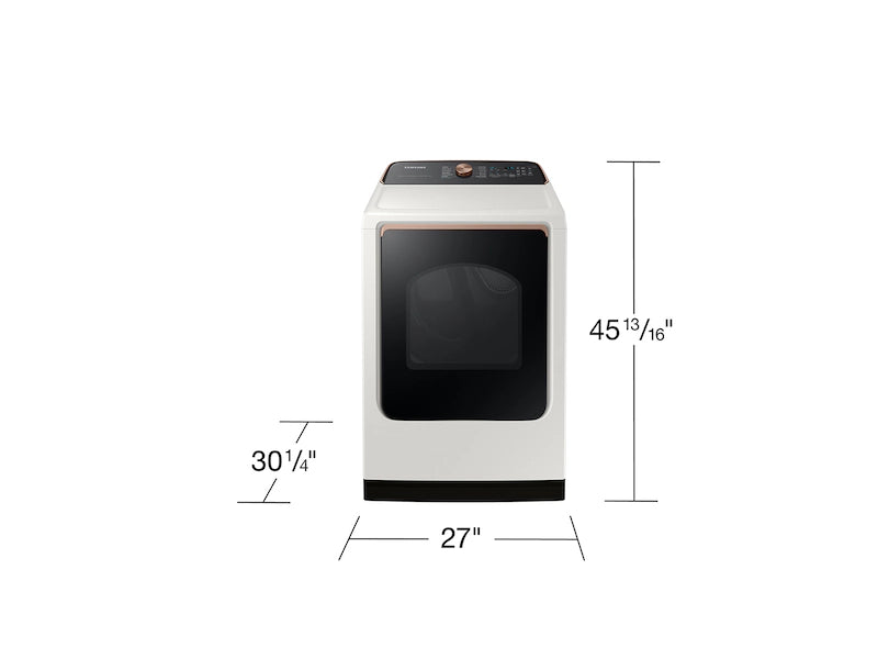 Samsung Smart Top Load 5.5 Cu. Ft. with Auto Dispense Washer WA55CG7500AE - Scratch & Dent (Moderate)  and  Samsung 7.4 cu. ft. Vented Smart Gas Dryer in Ivory with Steam Sanitize+ 16181 - DVG55CG7500E - Scratch & Dent (Moderate)