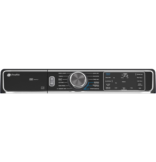 Pictures of GE Profile Smart Front Load Electric 7.8 Cu. Ft. Capacity Dryer with Steam and Sanitize Cycle PFD87ESPVRS - New in Box - Neu Appliance Outlet - Discount Appliance Outlet in Austin, Tx