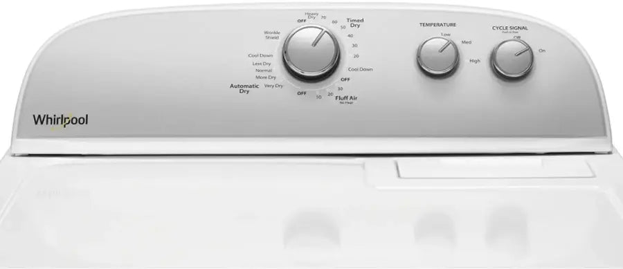 Whirlpool 3.5 cu. ft. High Efficiency Top Load Washing Machine with Deep Water Wash WTW4816FW - Scratch & Dent (Minor) and Whirlpool White Electric 7.0 Cu. Ft. Dryer with Auto Dry 16217 - WED4950HW - Scratch & Dent (Moderate)
