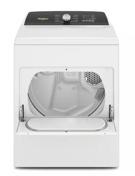 Whirlpool 7.0 cu. ft. Electric Dryer with Hamper Door 22442606 - WED5010LW - Scratch & Dent (Minor)