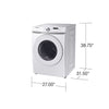 Pictures of Samsung 7.5 cu. ft. Front Load Electric Dryer with Smart Care in White DVE45T6000W - Scratch and Dent (Moderate) - Neu Appliance Outlet - Discount Appliance Outlet in Austin, Tx