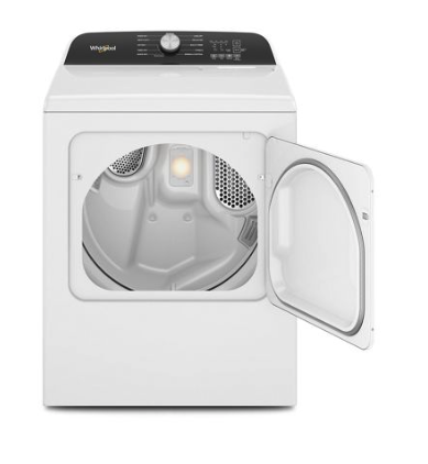 Whirlpool Top Load 4.7 Cu. Ft. Washer in White with 2-in-1 Removable Agitator WTW5057LW - Scratch & Dent - Minor and Whirlpool 7.0 cu. ft. Electric Dryer with Hamper Door 16247 - WED5010LW - Open Box