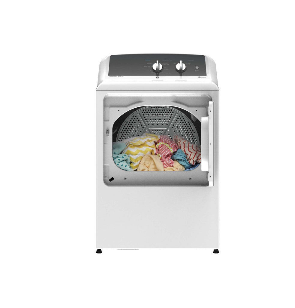 Pictures of GE® Commercial Quality 6.2 cu. ft. Capacity Electric Dryer with Up To 120 ft. Venting GTX52EASPWB - New in Box - Neu Appliance Outlet - Discount Appliance Outlet in Austin, Tx