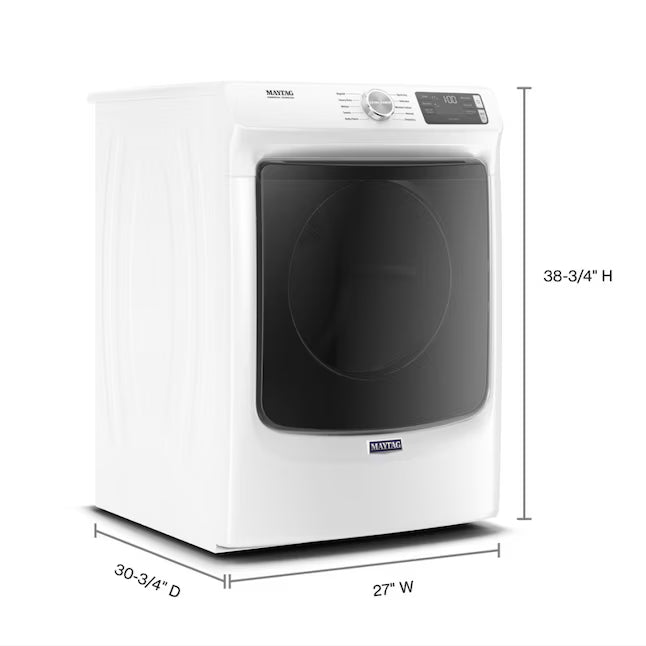 Maytag Front Load 7.3 Cu. Ft. Electric Dryer with Extra Power and Quick Dry Cycle 22133SD195 - MED5630HW - Scratch & Dent (Minor)