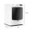 Pictures of Maytag Front Load 7.3 Cu. Ft. Electric Dryer with Extra Power and Quick Dry Cycle MED5630HW - Scratch & Dent (Minor) - Neu Appliance Outlet - Discount Appliance Outlet in Austin, Tx