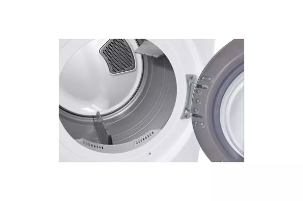 LG 7.4 cu. ft. ENERGY STAR Electric Vented Dryer with Sensor Dry and SmartThinQ Technology 22231SD284 - DLE3400W - Scratch & Dent (Minor)