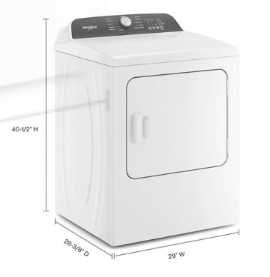 Pictures of Whirlpool Top Load 4.7 Cu. Ft. Washer in White with 2-in-1 Removable Agitator WTW5057LW - Scratch & Dent - Minor and Whirlpool 7.0 Cu. Ft. Long Vent Electric Moisture Sensing Dryer WED500CMW - Open Box - Neu Appliance Outlet - Discount Appliance Outlet in Austin, Tx