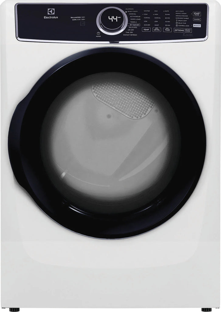 Pictures of Electrolux 4.5 Cu. Ft. Front Load Perfect Steam™ Washer with LuxCare® Plus Wash ELFW7626BW - Scratch & Dent (Minor) and Electrolux 8.0 Cu. Ft. Front Load Perfect Steam™ Gas Dryer with LuxCare® Dry ELFG7626BW - Scratch & Dent (Minor) - Neu Appliance Outlet - Discount Appliance Outlet in Austin, Tx
