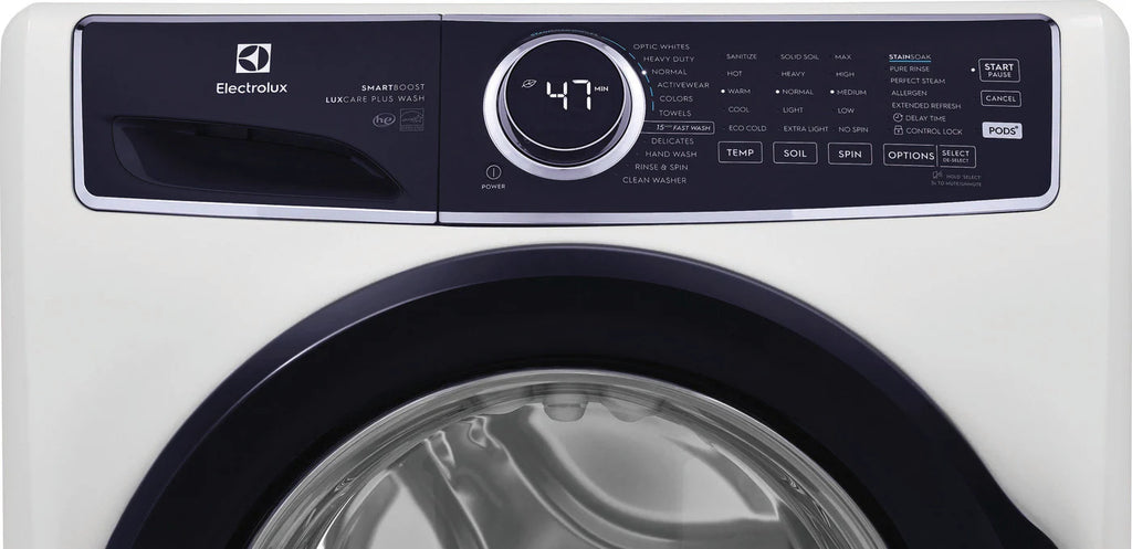Pictures of Electrolux 4.5 Cu. Ft. Front Load Perfect Steam™ Washer with LuxCare® Plus Wash and SmartBoost® ELFW7626BW - Open Box - Neu Appliance Outlet - Discount Appliance Outlet in Austin, Tx