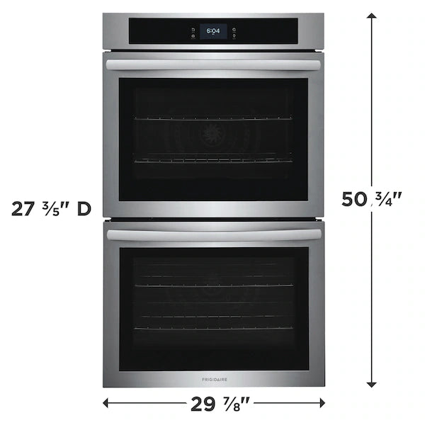 Pictures of Frigidaire 30" Double Electric Wall Oven with Fingerprint Resistant Stainless Steel and Self Cleaning FCWD302LAF - Open Box - Neu Appliance Outlet - Discount Appliance Outlet in Austin, Tx
