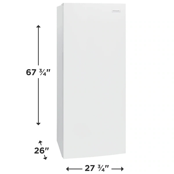 Frigidaire 13 Cu. Ft. Garage Ready Upright Freezer with EvenTemp™ Cooling System 251318SD1357 - FFFU13F2VW - Scratch & Dent (Major)