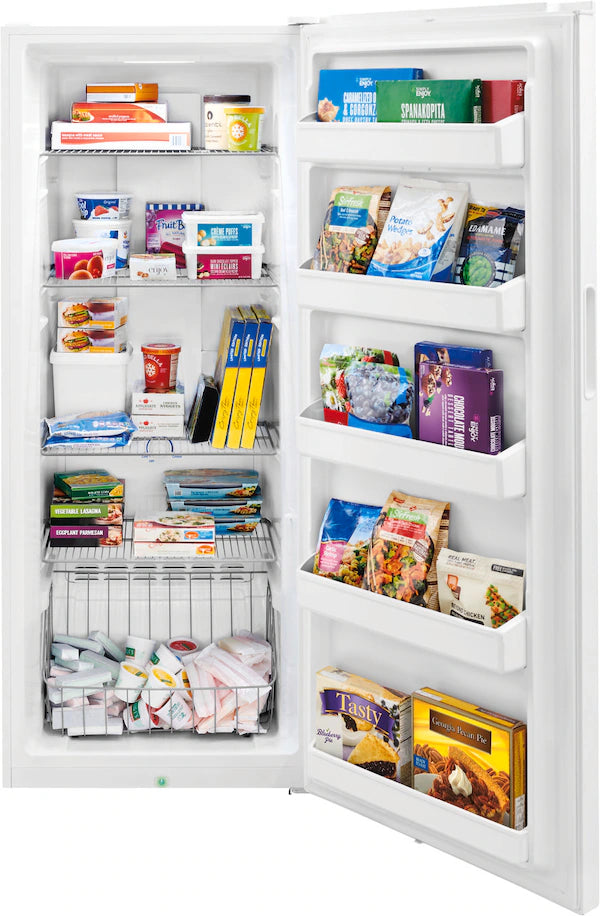 Frigidaire 13 Cu. Ft. Garage Ready Upright Freezer with EvenTemp™ Cooling System 251318SD1357 - FFFU13F2VW - Scratch & Dent (Major)