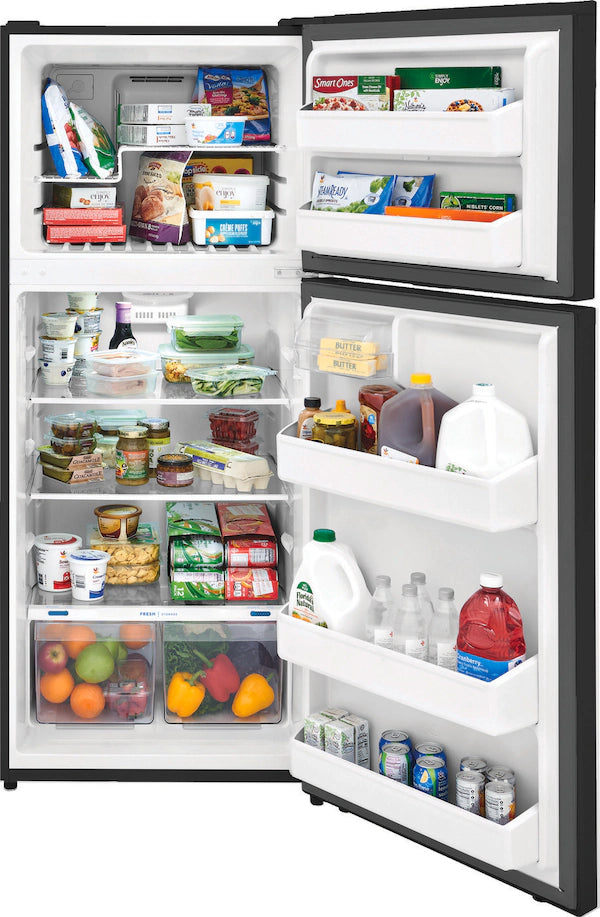 Pictures of Black Frigidaire 28 inch wide 18 cu. ft. ENERGY STAR Top Freezer Refrigerator - New - Neu Appliance Outlet - Discount Appliance Outlet in Austin, Tx