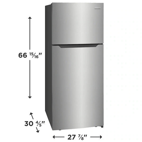 Pictures of Stainless Steel Frigidaire 28 inch wide 18 cu. ft. ENERGY STAR Top Freezer Refrigerator FFHT1822UV - New - Neu Appliance Outlet - Discount Appliance Outlet in Austin, Tx