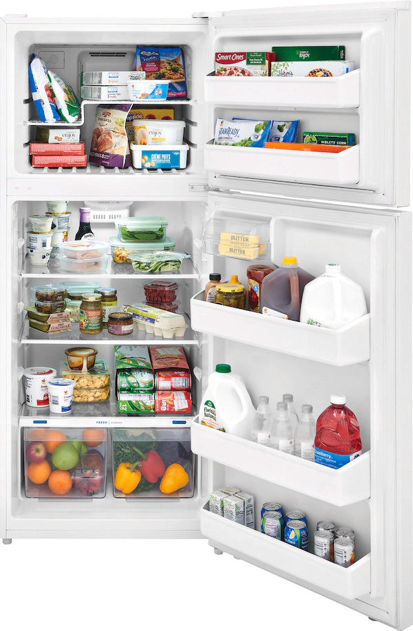 Pictures of White Frigidaire 28 inch wide 18 cu. ft. ENERGY STAR Top Freezer Refrigerator - New - Neu Appliance Outlet - Discount Appliance Outlet in Austin, Tx
