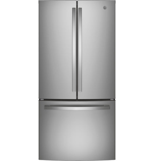 Pictures of GE 33" Wide Stainless Steel ENERGY STAR 24.7 Cu. Ft. French-Door Refrigerator with Ice Maker and Water Dispenser 3SD883 - GNE25JYKFS - Open Box - Neu Appliance Outlet - Discount Appliance Outlet in Austin, Tx