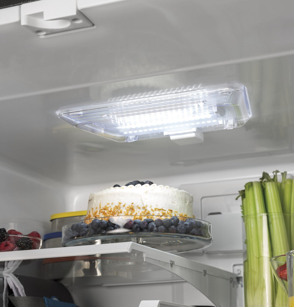 Pictures of GE 33" Wide Stainless Steel ENERGY STAR 24.7 Cu. Ft. French-Door Refrigerator with Ice Maker and Water Dispenser GNE25JYKFS - New in Box - Neu Appliance Outlet - Discount Appliance Outlet in Austin, Tx