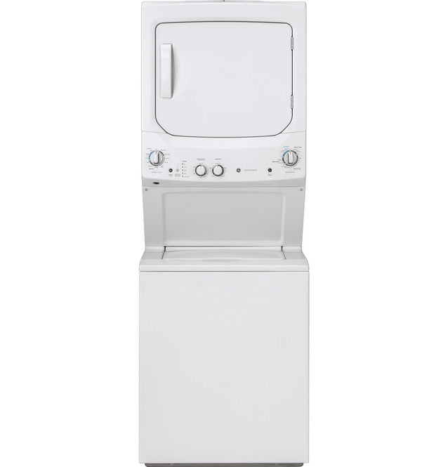 Pictures of GE Unitized Spacemaker® 3.8 cu. ft. Capacity Washer with Stainless Steel Basket and 5.9 cu. ft. Capacity Electric Dryer GUD27ESSMWW - Open Box - Neu Appliance Outlet - Discount Appliance Outlet in Austin, Tx
