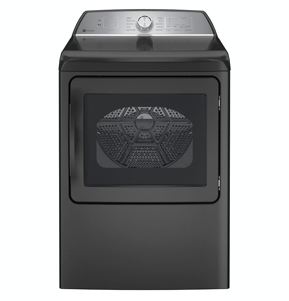 Pictures of GE Profile ENERGY STAR 7.4 cu. ft. Electric Dryer with 120 ft. Venting in Diamond Gray 3SD634 - PTD60EBPRDG - Open Box - Neu Appliance Outlet - Discount Appliance Outlet in Austin, Tx