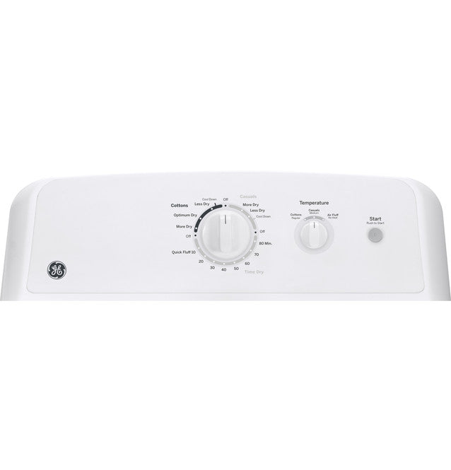 Pictures of GE 6.2 cu. ft. Capacity Electric Dryer with Up To 120 ft. Venting and Shallow Depth GTX22EASKWW - Certified Refurbished - Neu Appliance Outlet - Discount Appliance Outlet in Austin, Tx